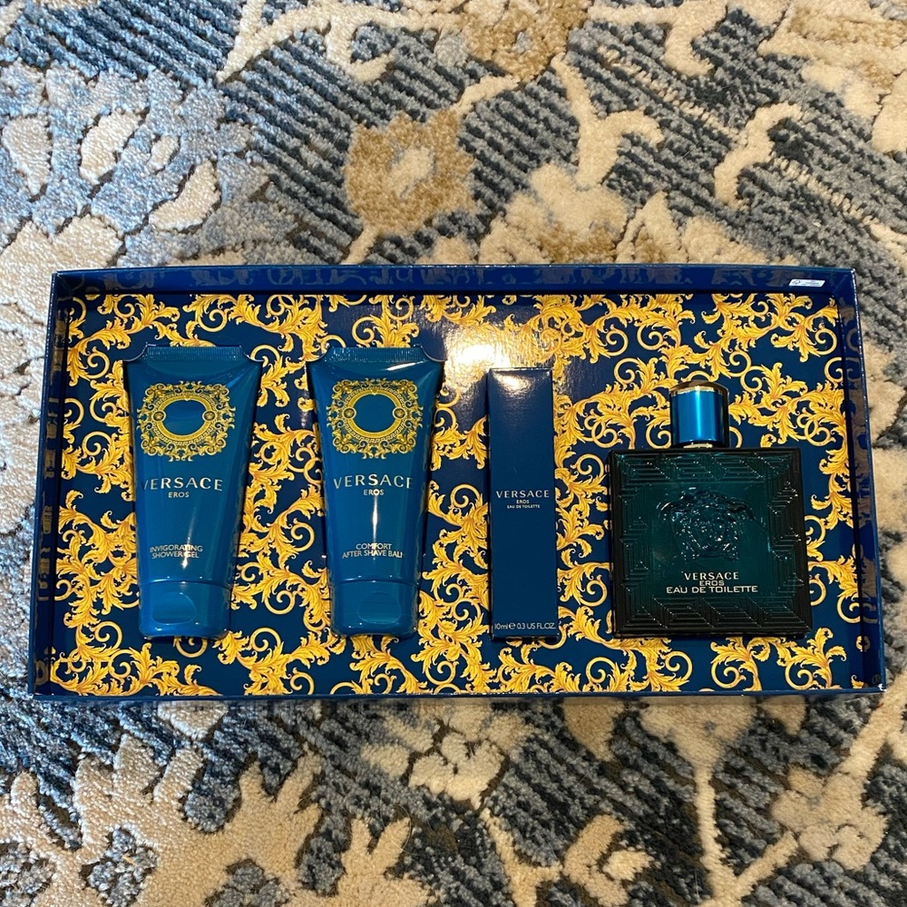 NIB Versace Eros 4-Piece Gift Set